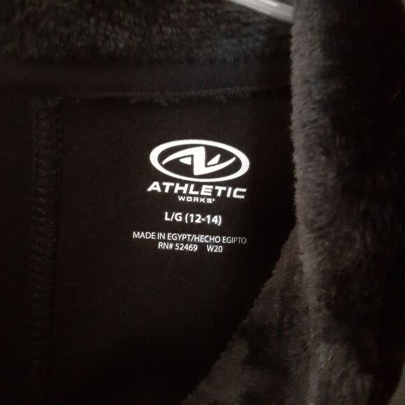 Athletic Works black hoodie warm fleece women's size l large cozy soft hygge new - Picture 5 of 6
